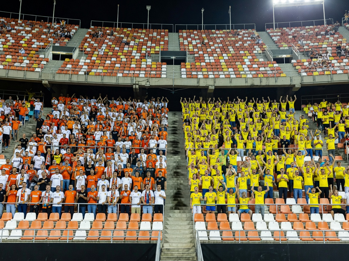 Steep football stands representing Valencia versus Villarreal